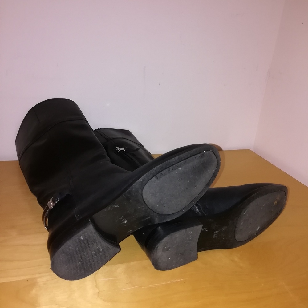 Ralph Lauren black leather boots - Picture 8 of 8